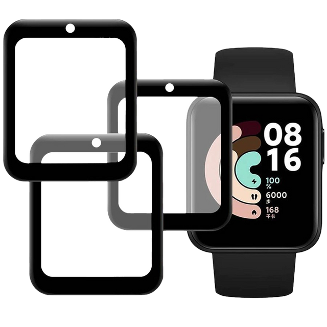 Alogy 2x Szkło na smartwatch elastyczne 3D do Xiaomi Mi Watch Lite Black