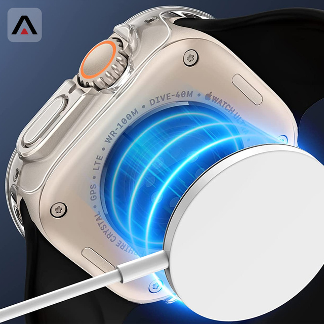 Alogy Classic Case Etui ochronne 2w1 nakładka z szkłem do Apple Watch Ultra 49mm Przezroczyste
