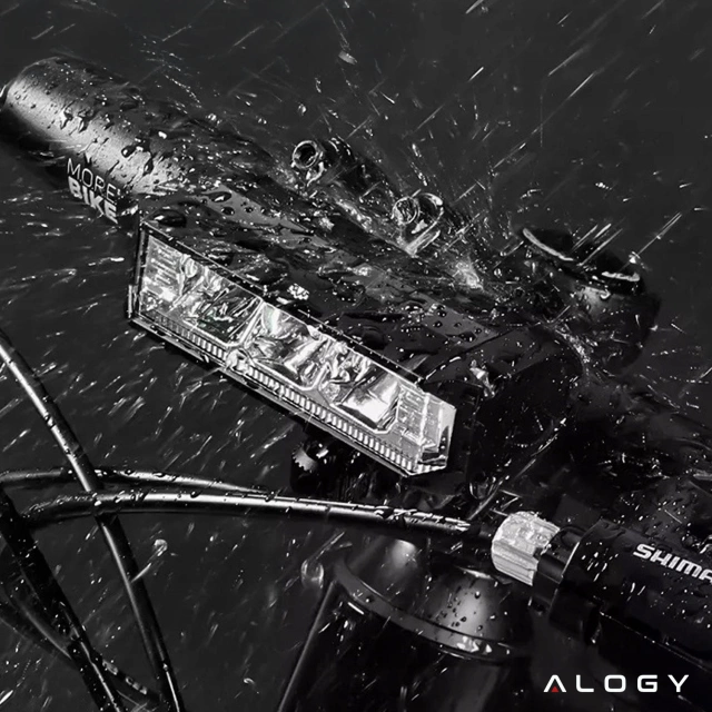 Alogy 610 Lampka rowerowa przednia halogen LED światło oświetlenie roweru na przód rower kierownicę Mocna 900lm czarna