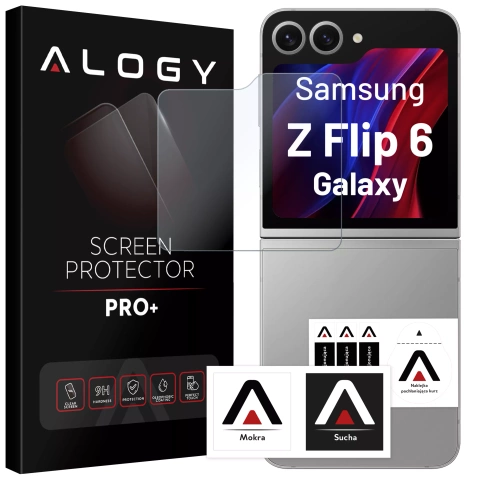 Szkło hartowane do Samsung Galaxy Z Flip 6 ochrona na ekran Alogy Screen Protector PRO+ na zewnętrzny ekran telefonu