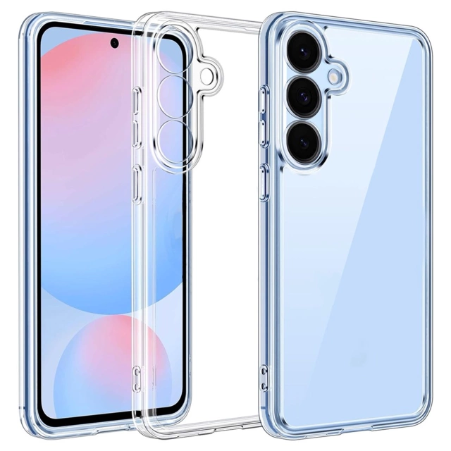 Etui Przezroczyste do Samsung Galaxy S25 Plus, Podwyższone Krawędzie, Idealne Dopasowanie, PC + TPU, Alogy HybridShield™ Case