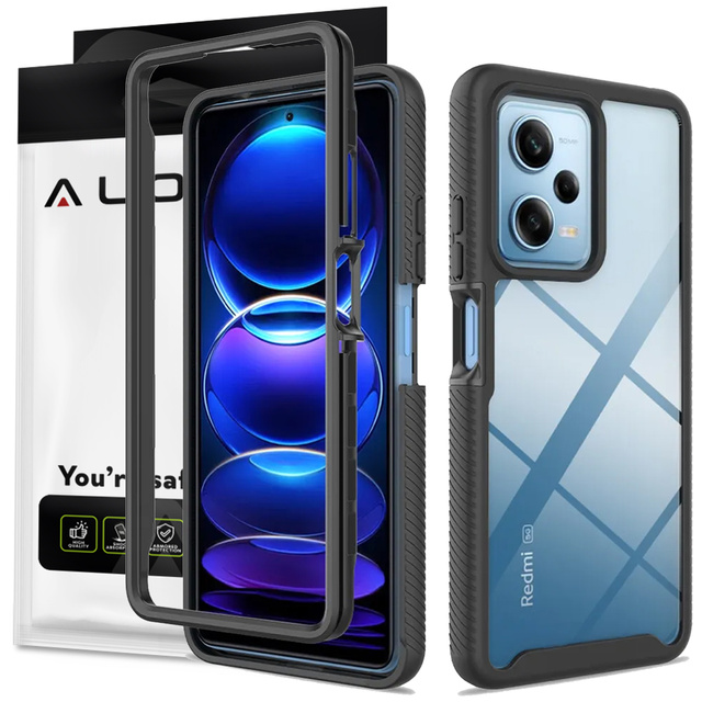 Alogy Etui pancerne Defense360 Pro + Screen Protector do Xiaomi Redmi Note 12 Pro / Poco X5 Pro Black