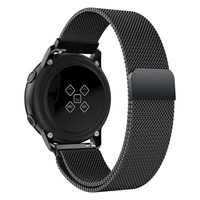 Alogy Bransoleta Milanese pasek stal nierdzewna do smartwatcha 22mm Czarna