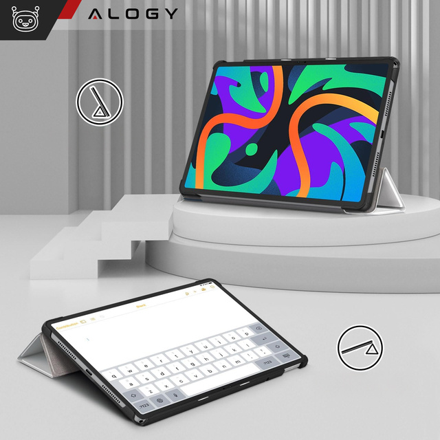 Etui do Lenovo Tab K11 / K11E 11” M11 10.95" TB330FU / TB330XU / TB331FC obudowa na tablet Case Alogy Book Cover Sleeping Cat + Rysik