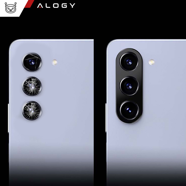 Alogy Metal Lens Metalowa osłonka do Samsung Galaxy S24+ Plus ochronna na wyspe aparat obiektyw Czarna