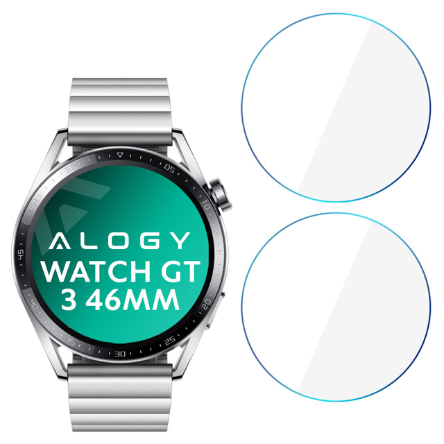 Alogy 2x Szkło ochronne do smartwatcha 9H do Huawei Watch GT 3 46mm