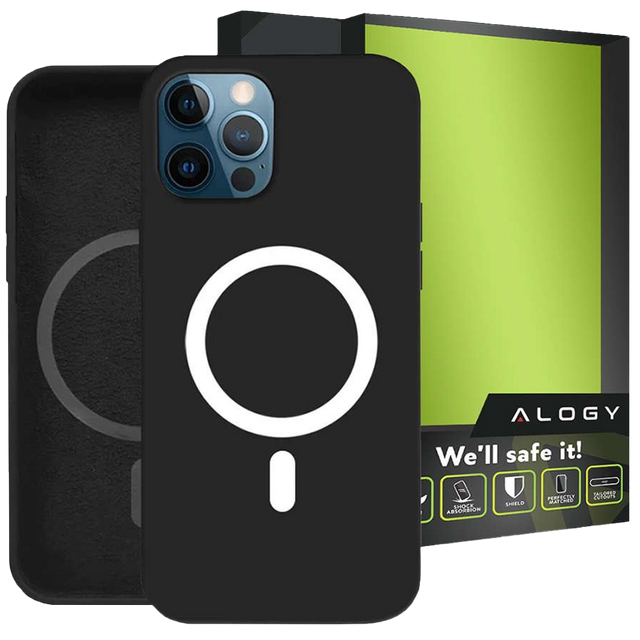 Alogy Etui do telefonu Ultra Slim do MagSafe do iPhone 12 Pro Max Czarne