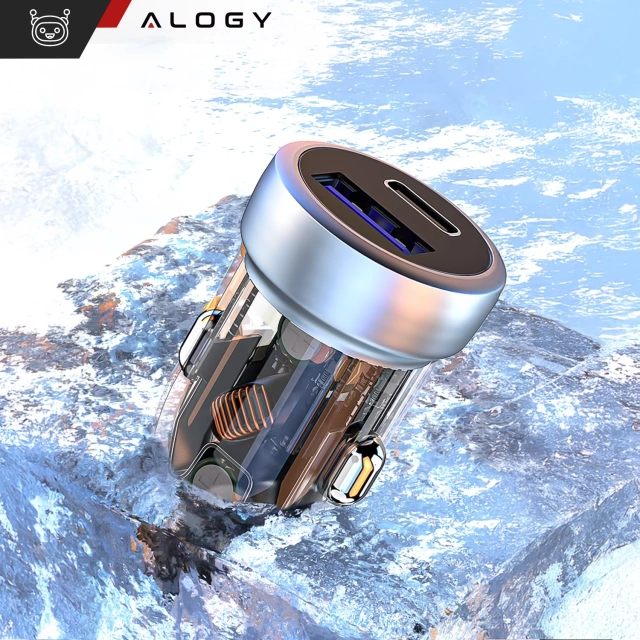 Ładowarka samochodowa Szybkie ładowanie QC3.0 PowerDelivery PD Alogy Car Charger 33W USB USB-C