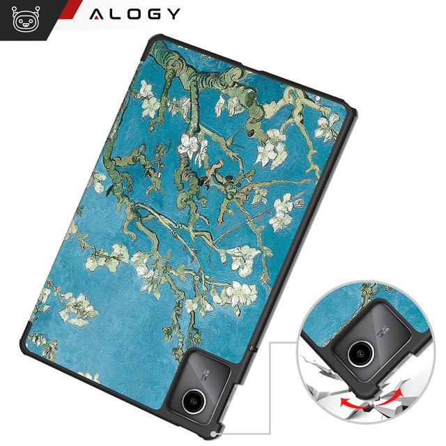 Etui do Lenovo Tab K11 / K11E 11” M11 10.95" TB330FU / TB330XU / TB331FC obudowa na tablet Case Alogy Book Cover Kwitnący migdałowiec (van Gogh) + Rysik