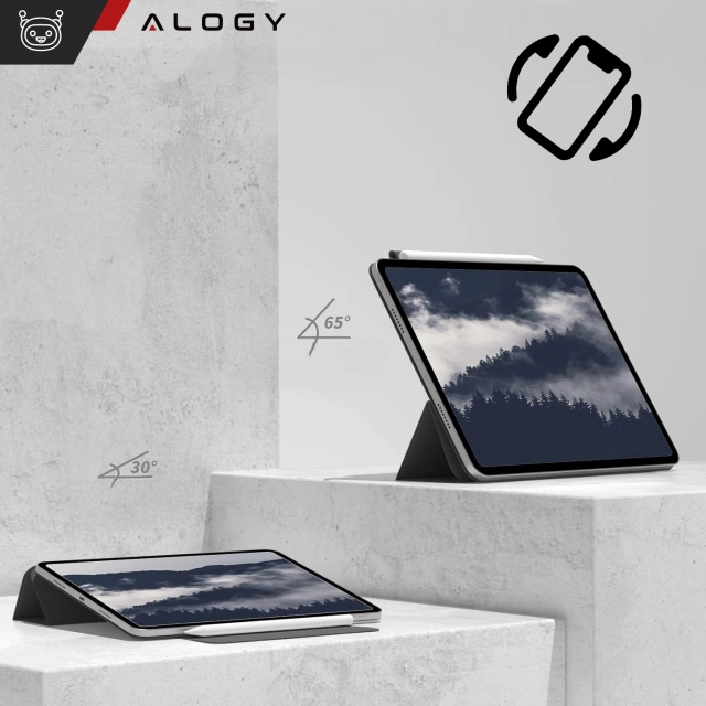 Etui magnetyczne 360 do Apple iPad 10.9" gen 10 Alogy Magnetic 360 Case obudowa ochronna na tablet Czarne