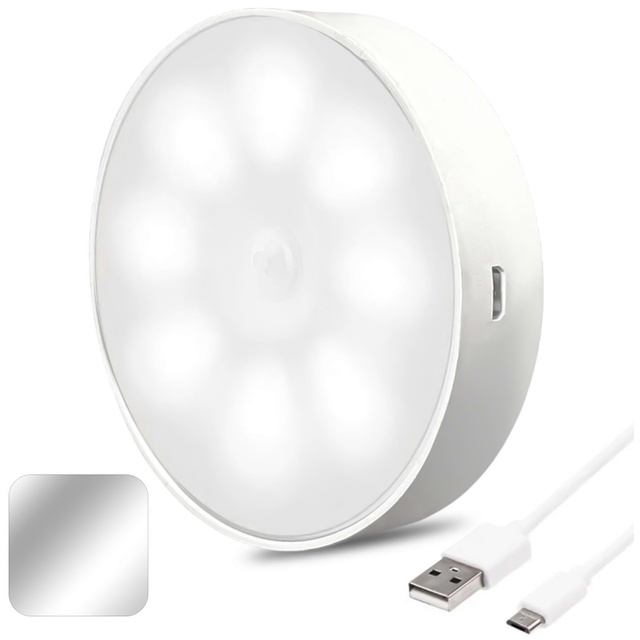 Alogy Lampka LED z czujnikiem ruchu Sensor Light Bezprzewodowa lampa nocna oświetlenie meblowe Światło zimne
