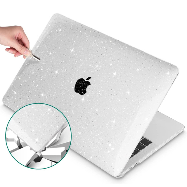 Alogy Etui Hard Case do Apple MacBook Pro 13 2016-2020 Glitter Clear