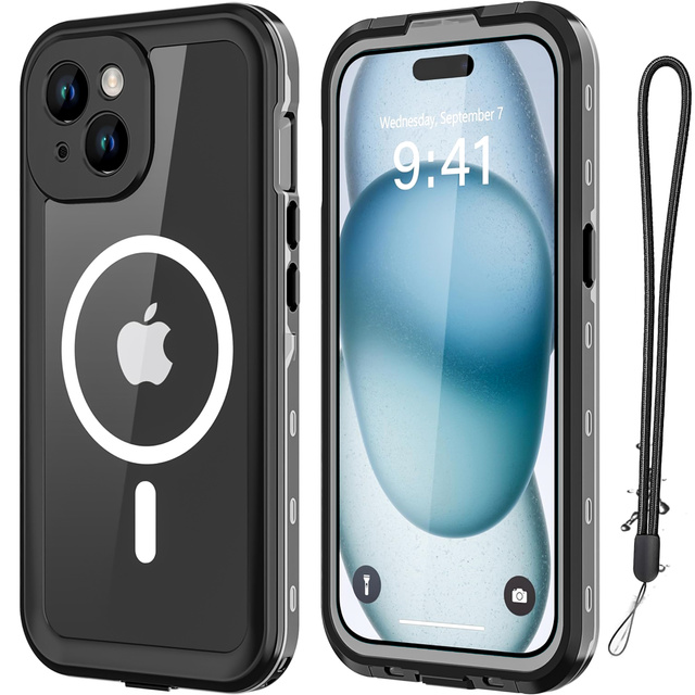Etui do Samsung Galaxy S24 pancerne obudowa + folia na ekran hydrożelowa Case 360 Defense Pro Alogy czarne