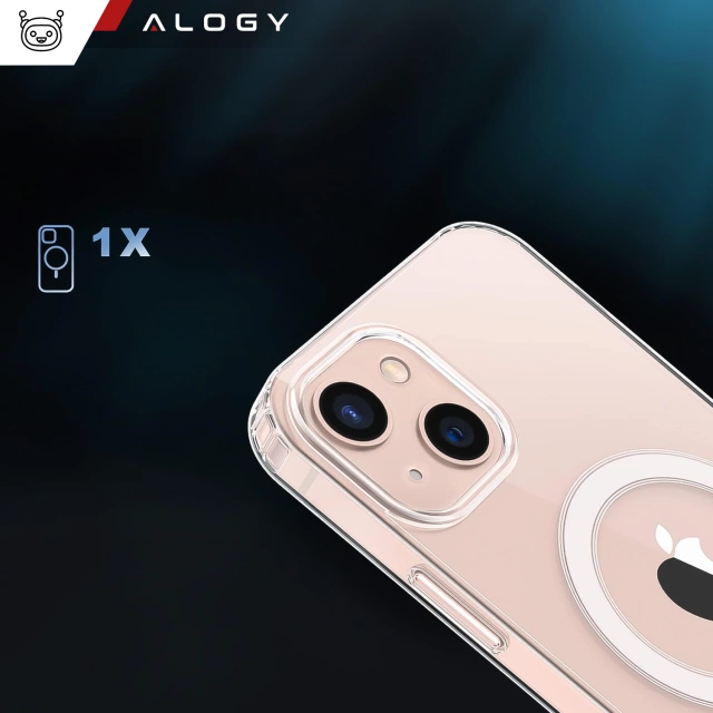 Alogy Etui do telefonu Ultra Slim do ładowarek Qi do iPhone 12/ 12 Pro 6.1 Przezroczyste