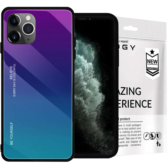 Etui na telefon Alogy Aurora do iPhone 11 Pro Max fioletowo-niebieskie 03