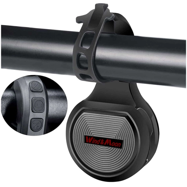 Alogy Dzwonek elektryczny + alarm rowerowy 2w1 Waterproof Electric Bell na rower wodoodporny czarny