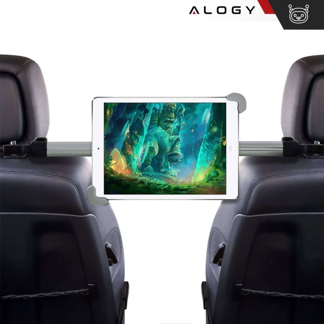 Alogy Uchwyt samochodowy na zagłówki do telefonu tabletu 7"-10,5"