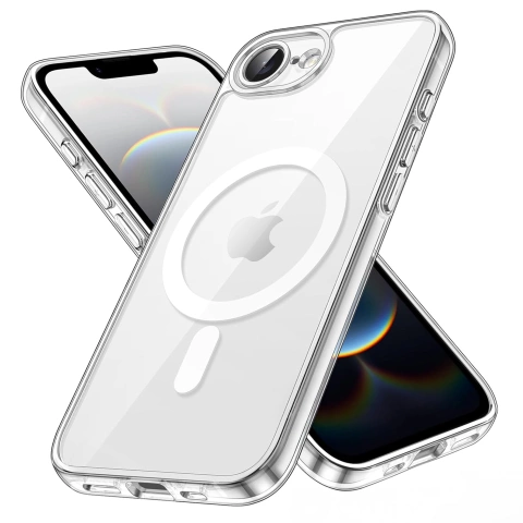 Etui do Apple iPhone 16e obudowa ochronna na telefon Alogy HybridMag™️ Case do MagSafe Przezroczyste