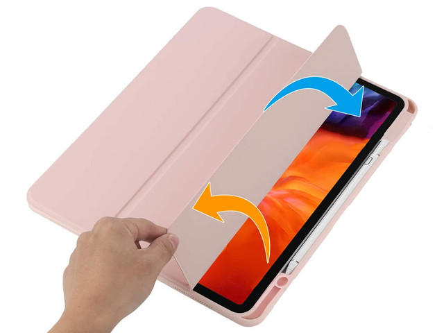 Alogy Magnetic Case Etui magnetyczne 2w1 do Apple iPad Air 4 2020 Różowe