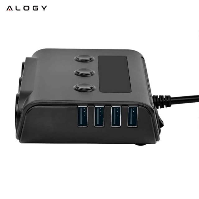 Alogy Rozdzielacz samochodowy adapter do zapalniczki 12V-24V 