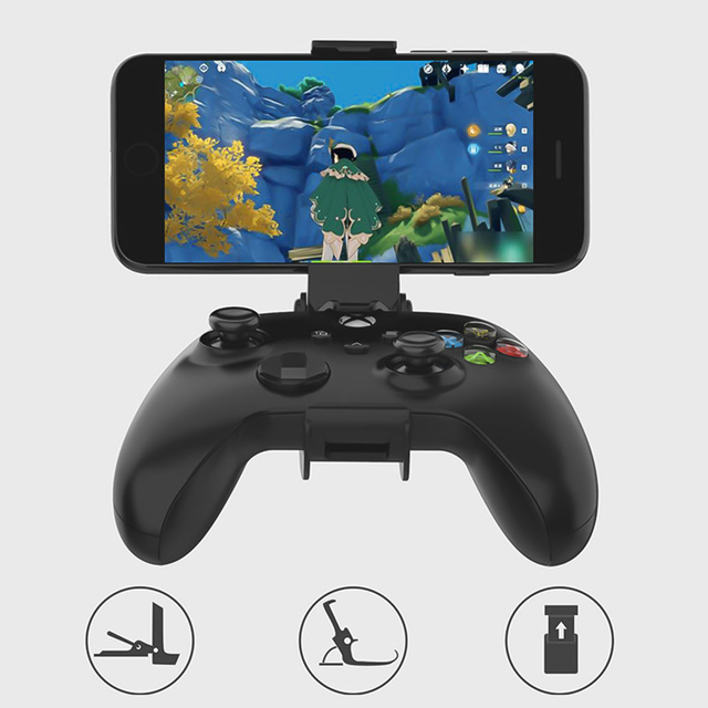 Alogy Uchwyt regulowany na telefon do Gamepada Xbox One/ Xbox Series X/S Czarny