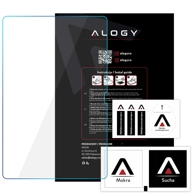 Alogy Screen Protector Pro+ Szkło hartowane 9H ochrona ekranu do Lenovo Tab P12 Pro 12.6" TB-Q706