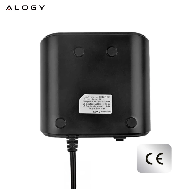 Alogy Rozdzielacz samochodowy adapter do zapalniczki 12V-24V 