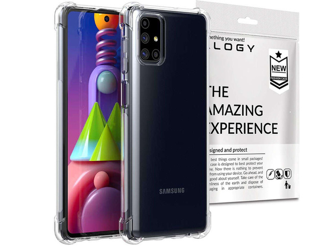 Alogy Etui na telefon pancerne ShockProof do Samsung Galaxy M51 przezroczyste