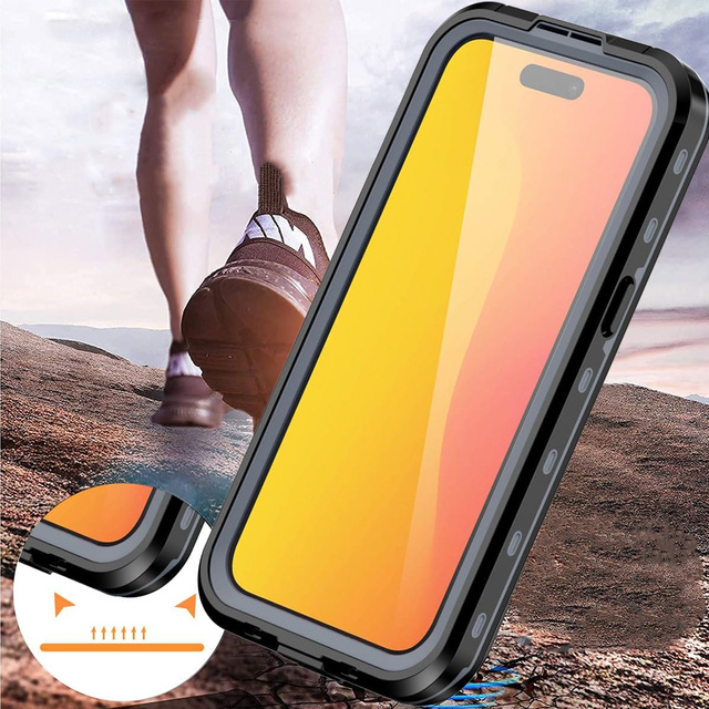 Etui do Samsung Galaxy S24 pancerne obudowa + folia na ekran hydrożelowa Case 360 Defense Pro Alogy czarne