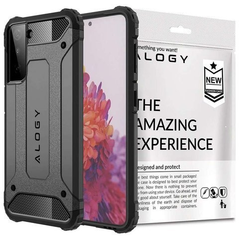 Alogy Etui na telefon Hard Armor do Samsung Galaxy S21 Plus szare