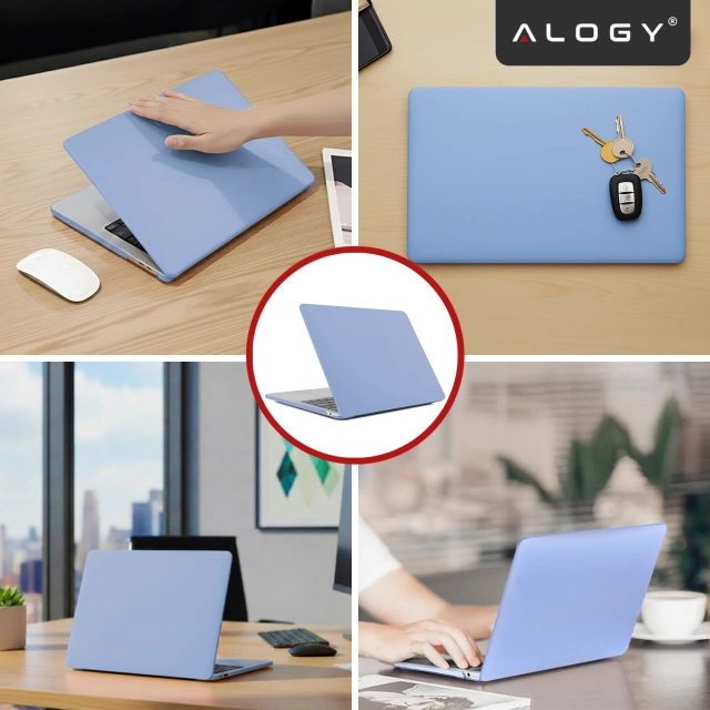 Etui do Apple MacBook Air 13 / 13.3" 2018–2021 (M1 A2337/A2179/A1932) – elastyczna, matowa obudowa ochronna, lekka i odporna – Alogy AirGuard™ Lawendowy