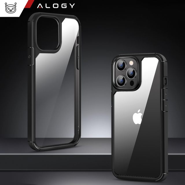 Alogy Hybrid Case Etui pancerne + 2x Szkło na ekran + 2x obiektyw do Apple iPhone 14 Pro Max Zestaw 5w1
