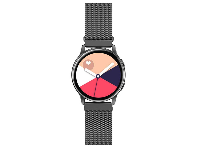 Alogy Bransoleta Milanese pasek stal nierdzewna do smartwatcha 22mm Czarna