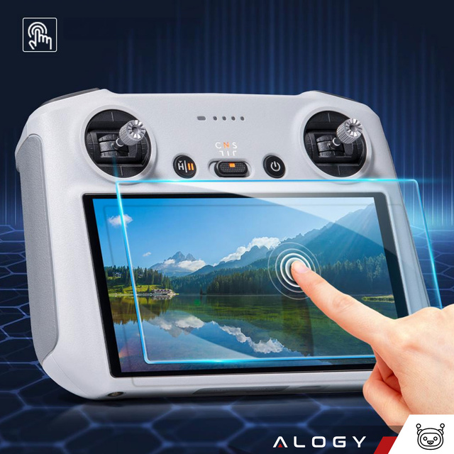 Alogy Screen Protector PRO+ 2x Szkło hartowane do DJI RC / DJI RC 2 - DJI Mini 4 Pro / Air 3 na ekran drona 