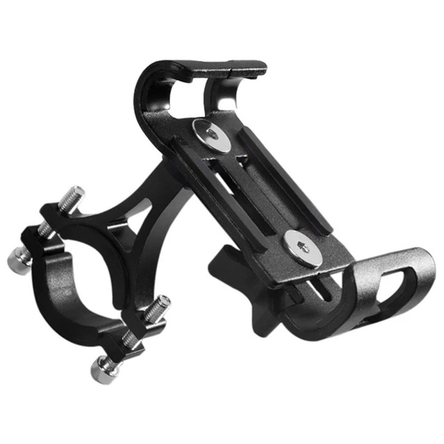Alogy Uchwyt rowerowy Metal Bike Holder do telefonu na kierownicę do roweru motocykla hulajnogi Czarny