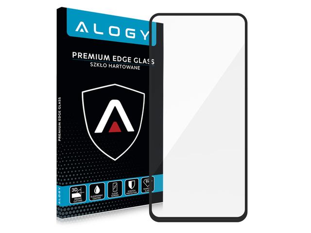 Alogy Szkło na ekran Full Glue case friendly do Samsung Galaxy A72 Czarne