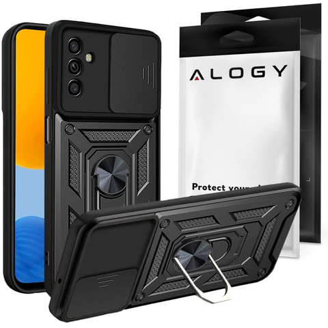 Alogy Etui na telefon Camshield Stand Ring z osłonką na aparat do Samsung Galaxy M52