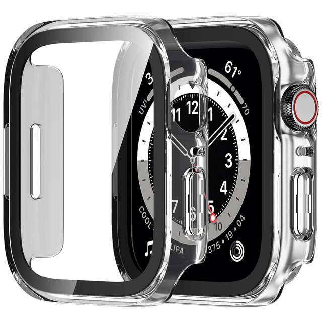Alogy Protector Case 2w1 Obudowa ochronna z szkłem nakładka do Apple Watch 7/8 41mm Czarna