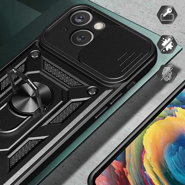 Alogy Camshield Stand Ring Etui na telefon z osłonką na aparat do Apple iPhone 14