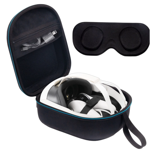 Etui ochronne do Oculus Quest 3 Alogy Hard Case obudowa ochronna + ochrona okularu Czarne