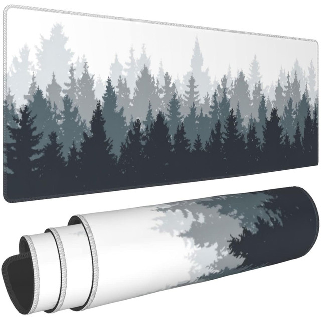 Alogy Podkładka na biurko pod myszkę mysz klawiaturę Mata ochronna antypoślizgowa gamingowa XL 80x40 cm Las Forest