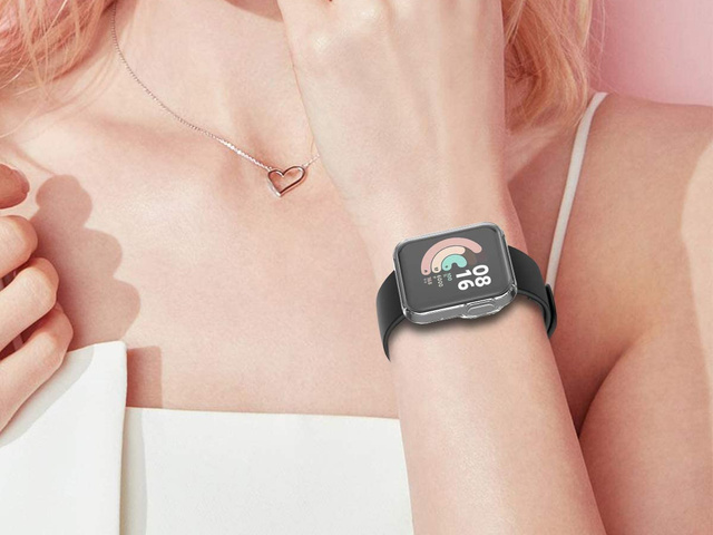 Alogy Silikonowe etui do smartwatcha do Xiaomi Mi Watch Lite/ Redmi Watch Przezroczyste