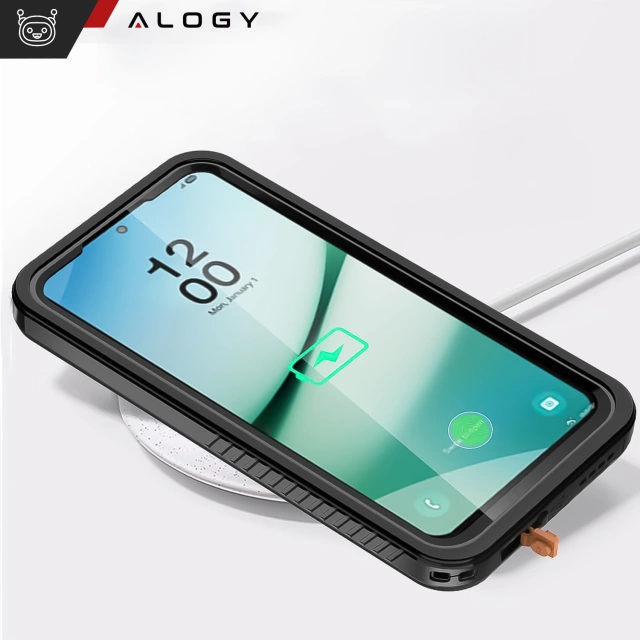 Etui Wodoodporne do Samsung Galaxy S25 Alogy HydroArmor™ IP68 Case z przezroczystym tyłem Pancerna obudowa 360
