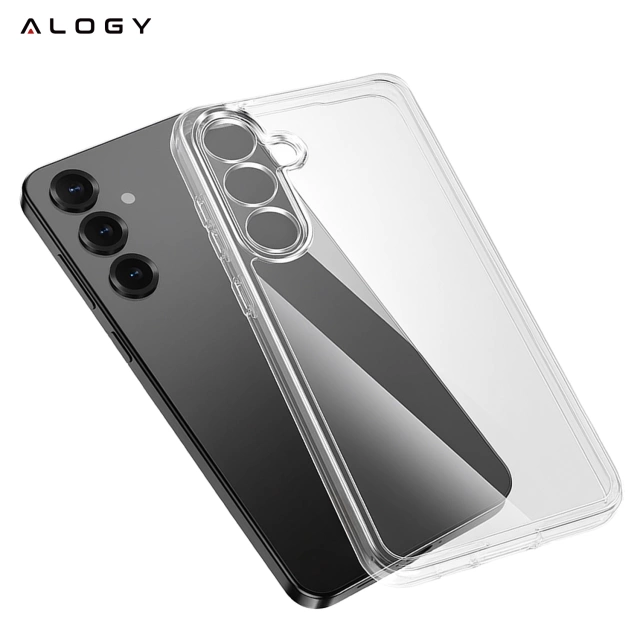 Etui Przezroczyste do Samsung Galaxy S25, Podwyższone Krawędzie, Idealne Dopasowanie, PC + TPU, Alogy HybridShield™ Case