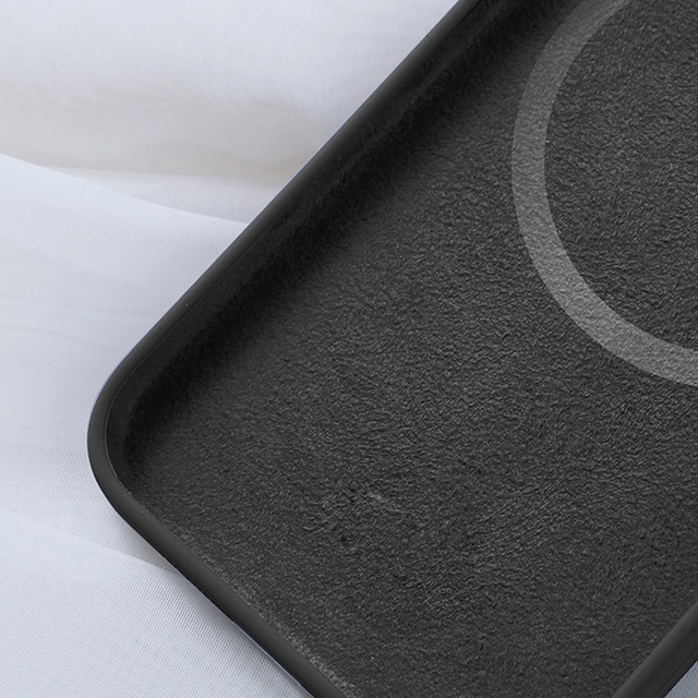 Alogy Etui na telefon do MagSafe Ultra Slim Mag do ładowarek Qi do Apple iPhone 13 Pro Max Czarne