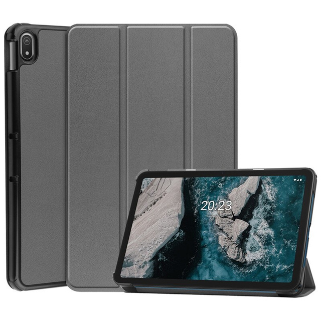 Alogy Zamykane etui na tablet z klapką Book Cover Case do Nokia T20 Szare