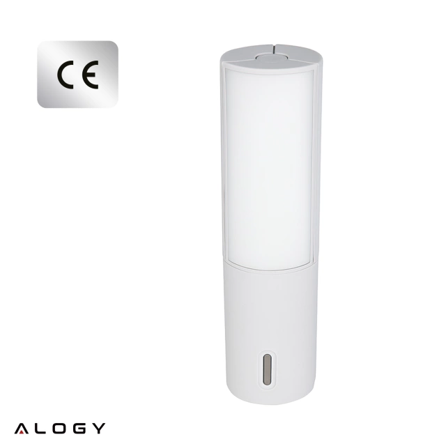Lampa Zewnętrzna LED z Haczykiem 4000mAh 12h, Przenośna, Energooszczędna, Ogrodowa, Kempingowa i Domowa Alogy OutdoorLamp™ – Biała