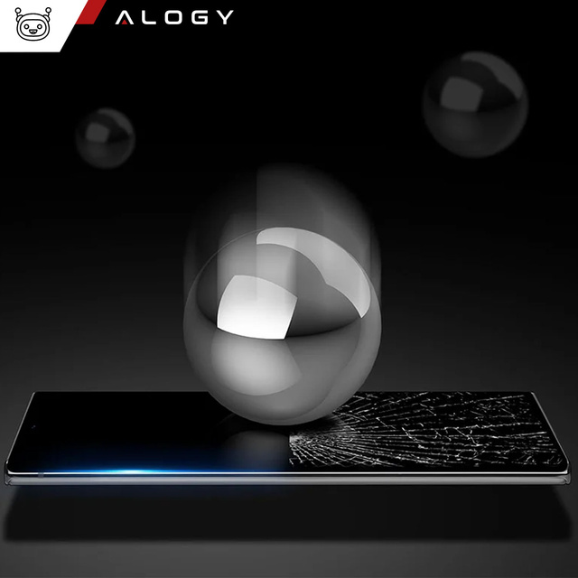 Alogy Szkło na ekran Full Glue case friendly do Samsung Galaxy S24 Ultra Czarne