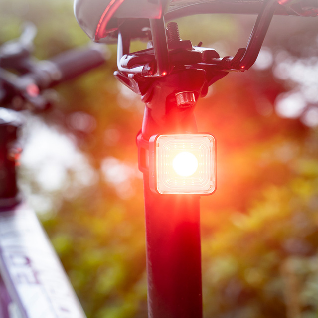 Lampka rowerowa 2w1 Alogy Bike Rear+Front Light Smart Latarka na rower wodoodporne światło na przód i tył 120lm IP66 