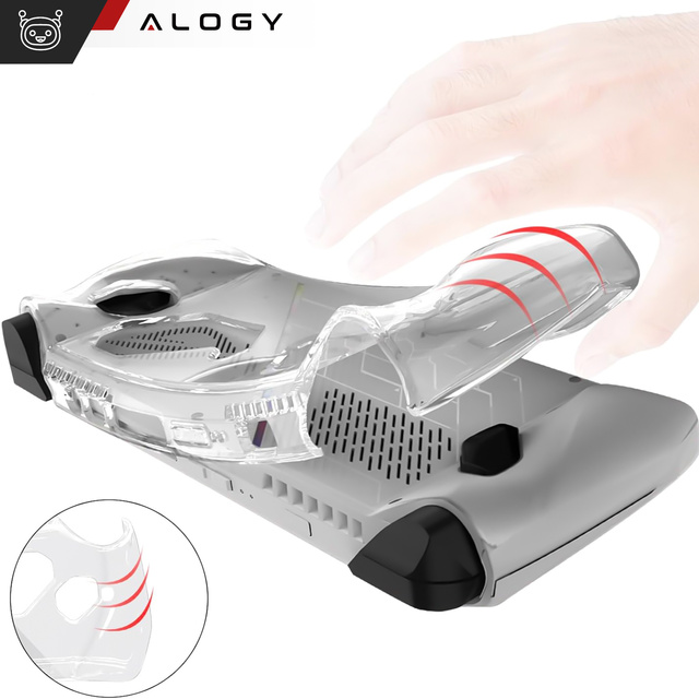 Alogy Etui do konsoli Asus Rog Ally Clear Case obudowa pokrowiec silikonowe nakładka przezroczyste